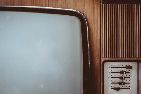 Television. The Chinese for "television" is "电视".