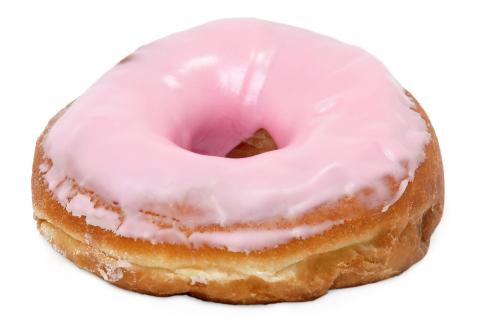 Doughnut; donut. The Croatian for "doughnut; donut" is "krafna".