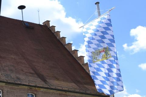 The banner; flag. The Dutch for "the banner; flag" is "het vaandel".