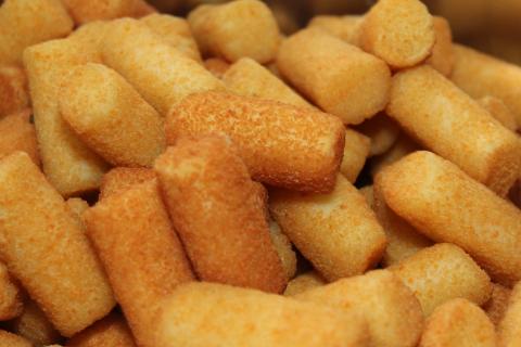 Croquettes. The Dutch for "croquettes" is "kroketten".