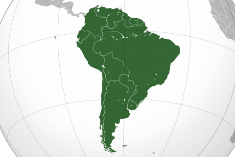 South America. The Dutch for "South America" is "Zuid-Amerika".