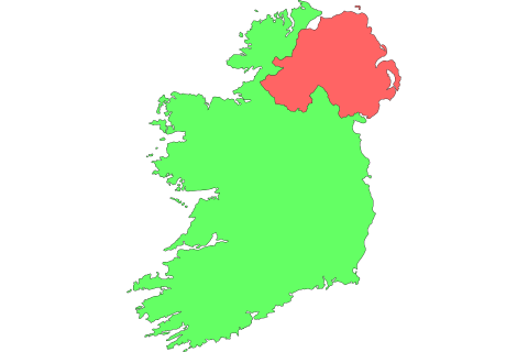 Northern Ireland. The Dutch for "Northern Ireland" is "Noord-Ierland".
