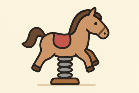 Rocking horse. The Dutch for "rocking horse" is "schommelpaard".