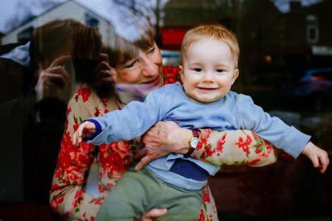 Grandson. The Dutch for "grandson" is "kleinzoon".