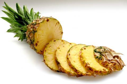 Pineapple. The French for "pineapple" is "ananas".