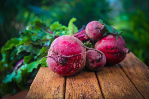 Beet; beetroot. The French for "beet; beetroot" is "betterave".