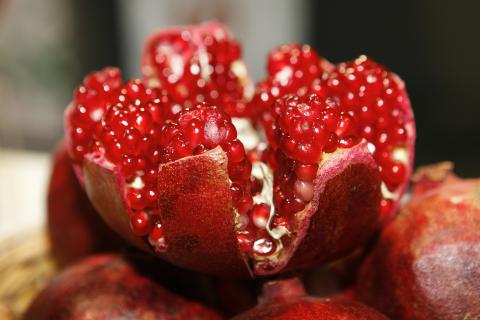 A pomegranate. The French for "a pomegranate" is "une grenade".