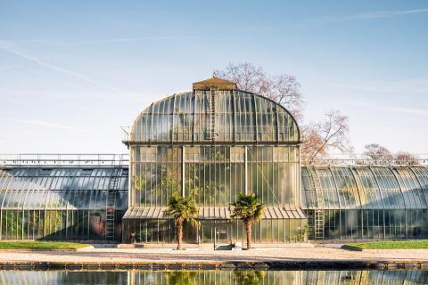 Greenhouse; glasshouse. The French for "greenhouse; glasshouse" is "serre".