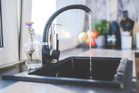 Tap; faucet. The French for "tap; faucet" is "robinet".