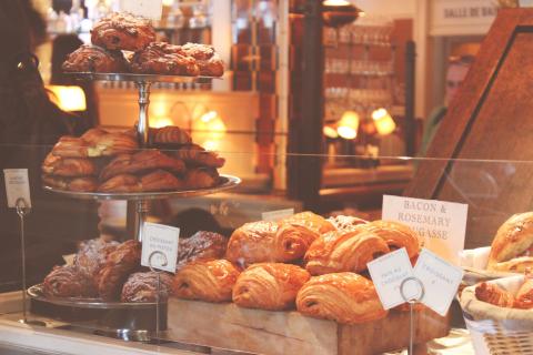 Pastries. The French for "pastries" is "pâtisseries".