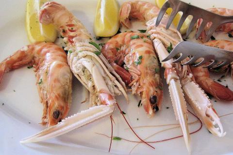 Seafood. The French for "seafood" is "fruits de mer".