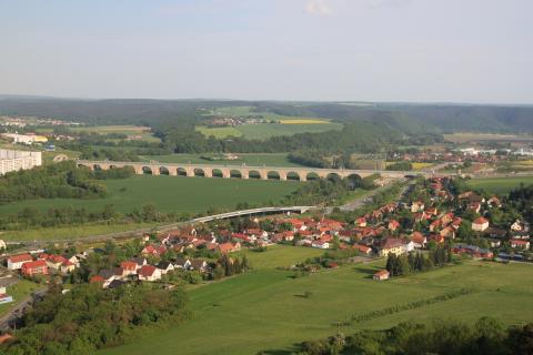 The villages. The French for "the villages" is "les villages".