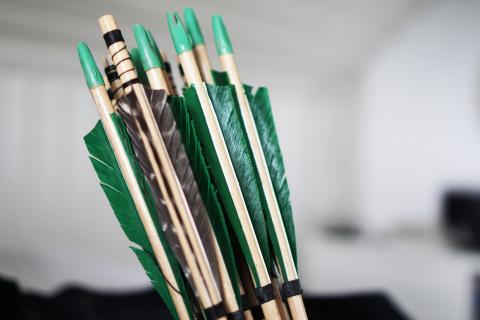 Arrows. The German for "arrows" is "Pfeilen".