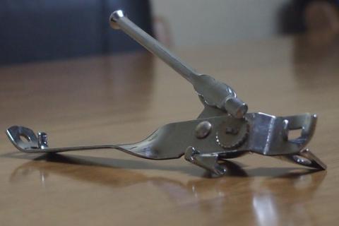 Can opener. The German for "can opener" is "Dosenöffner".