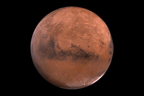 Mars. The Greek for "Mars" is "Άρης".