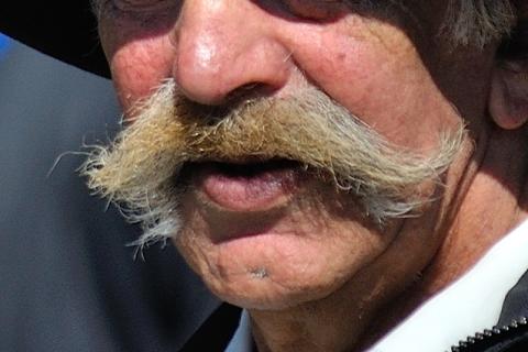 Moustache. The Greek for "moustache" is "μουστάκι".