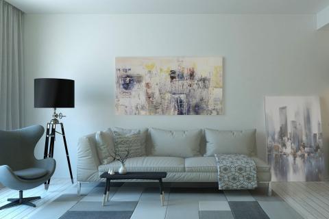 The living room. The Greek for "the living room" is "το σαλόνι".