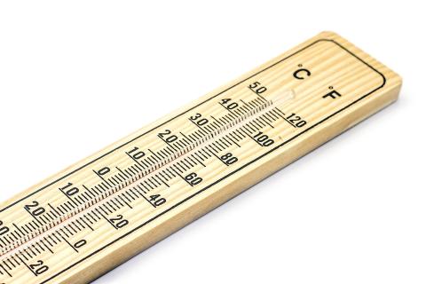 Temperature. The Greek for "temperature" is "θερμοκρασία".
