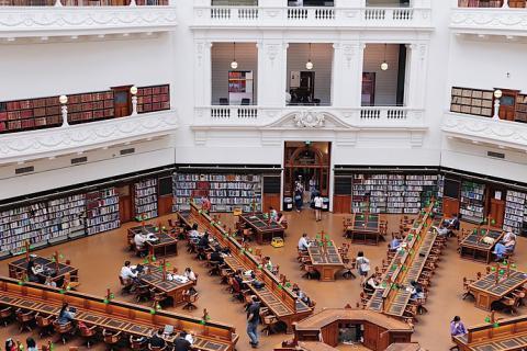 Library. The Pandunia for "library" is "kitabu kan".