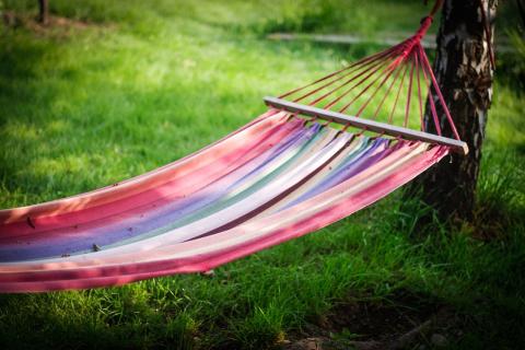 Hammock. The Pandunia for "hammock" is "hamake".