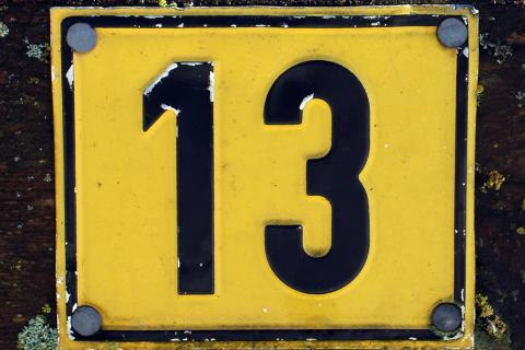 Thirteen. The Polish for "thirteen" is "trzynaście".