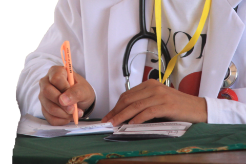 Prescription. The Portuguese for "prescription" is "prescrição".