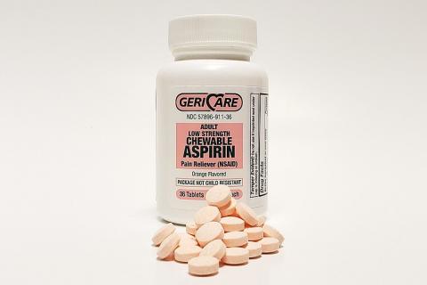 Aspirin. The Thai for "aspirin" is "แอสไพริน".