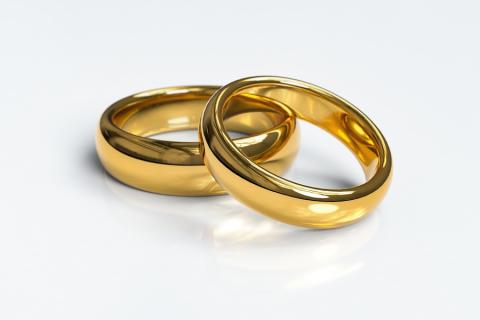 Two gold rings. The Thai for "two gold rings" is "แหวนทองสองวง".