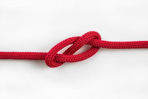 A red rope. The Thai for "a red rope" is "เชือกสีแดงหนึ่งเส้น".