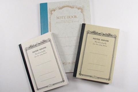Three notebooks. The Thai for "three notebooks" is "สมุดสามเล่ม".