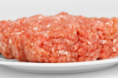 Minced meat. The Thai for "minced meat" is "เนื้อบด".