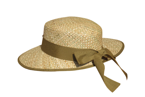 A straw hat. The Thai for "a straw hat" is "หมวกฟาง".