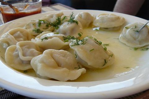 Dumpling. The Ukrainian for "dumpling" is "вареники".